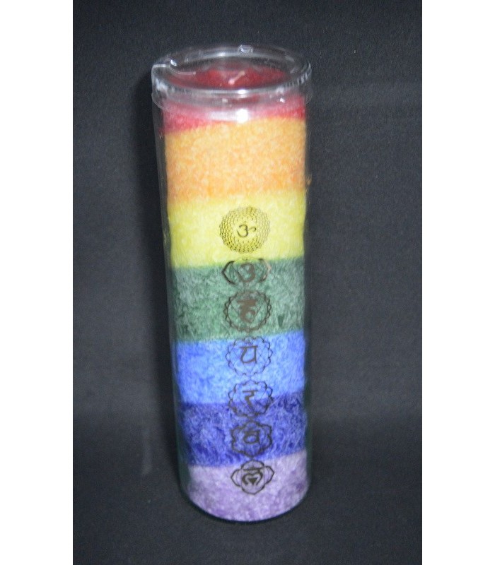 Bougie sept chakras